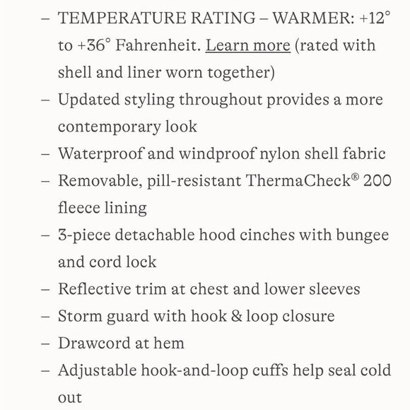 Men’s Lands End 3 in 1 Jacket. Black/Gray. Sz L - Picture 5 of 7